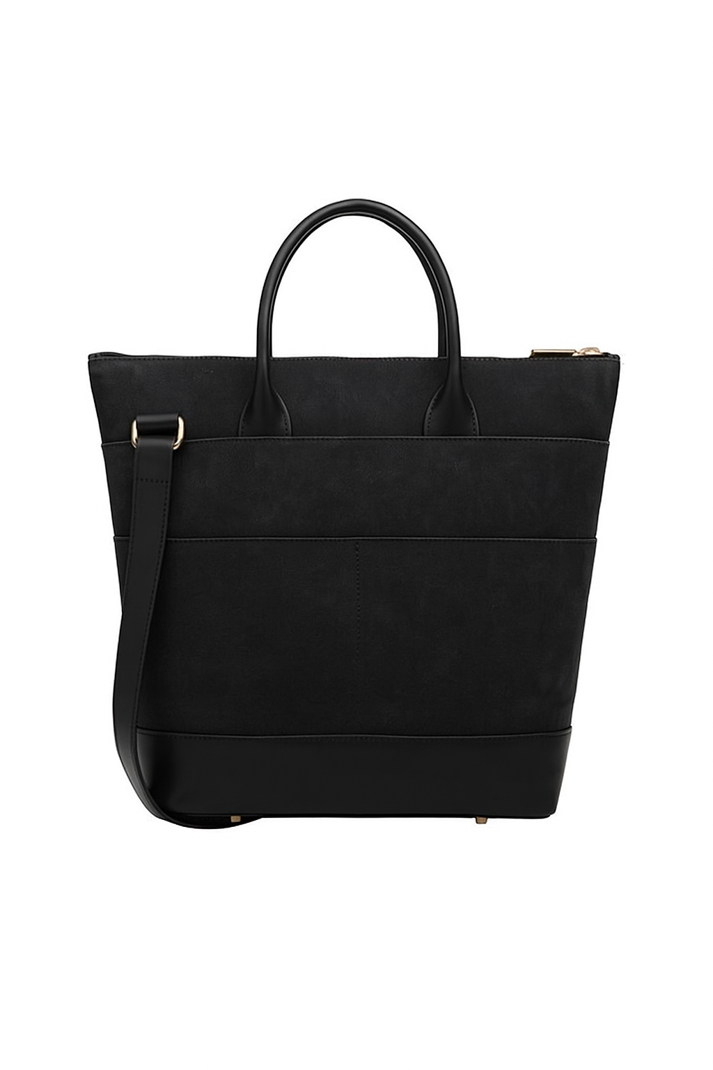 Otto Tote | Black Washed Canvas + Black Leather