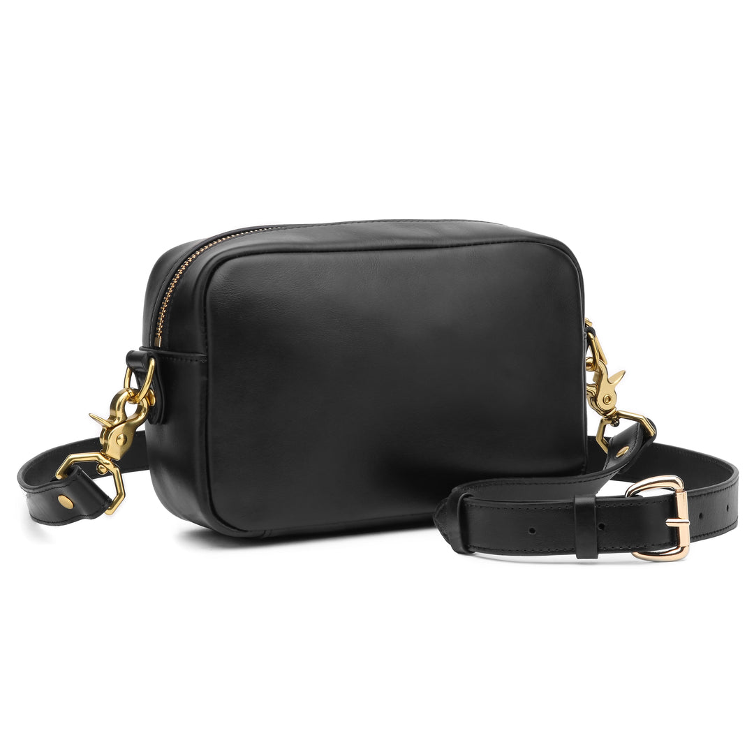 black leather backpack gold cross jane Jane Crossbody Bag