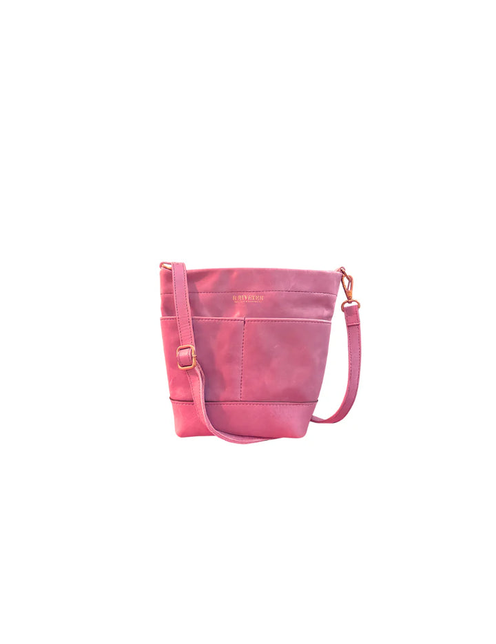 Betsy Bucket Bag | Pink Leather