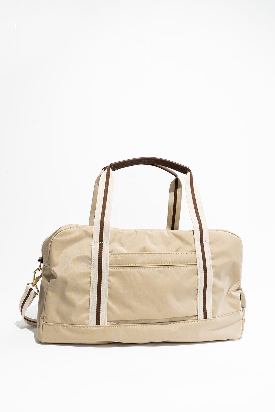 Nellie | Khaki Nylon + Brown Leather