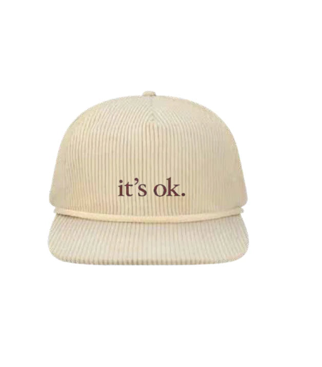 Ivory its ok. Corduroy Jane Hat | R. Riveter x Nightbirde Foundation Collection