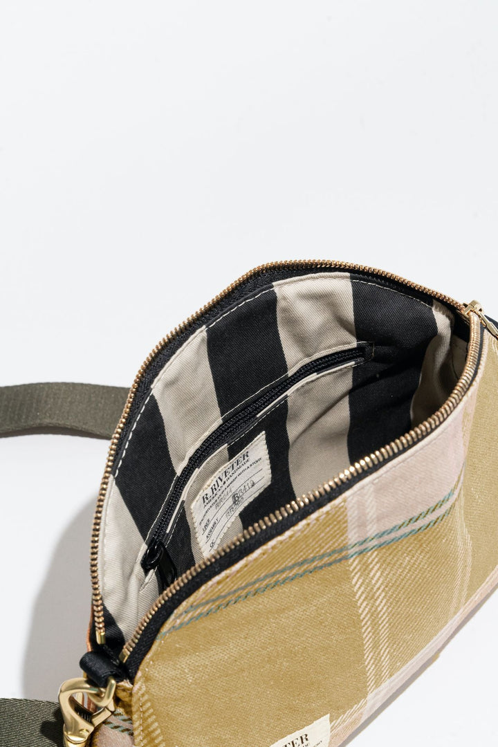 Hopper | Golden Plaid Printed Canvas