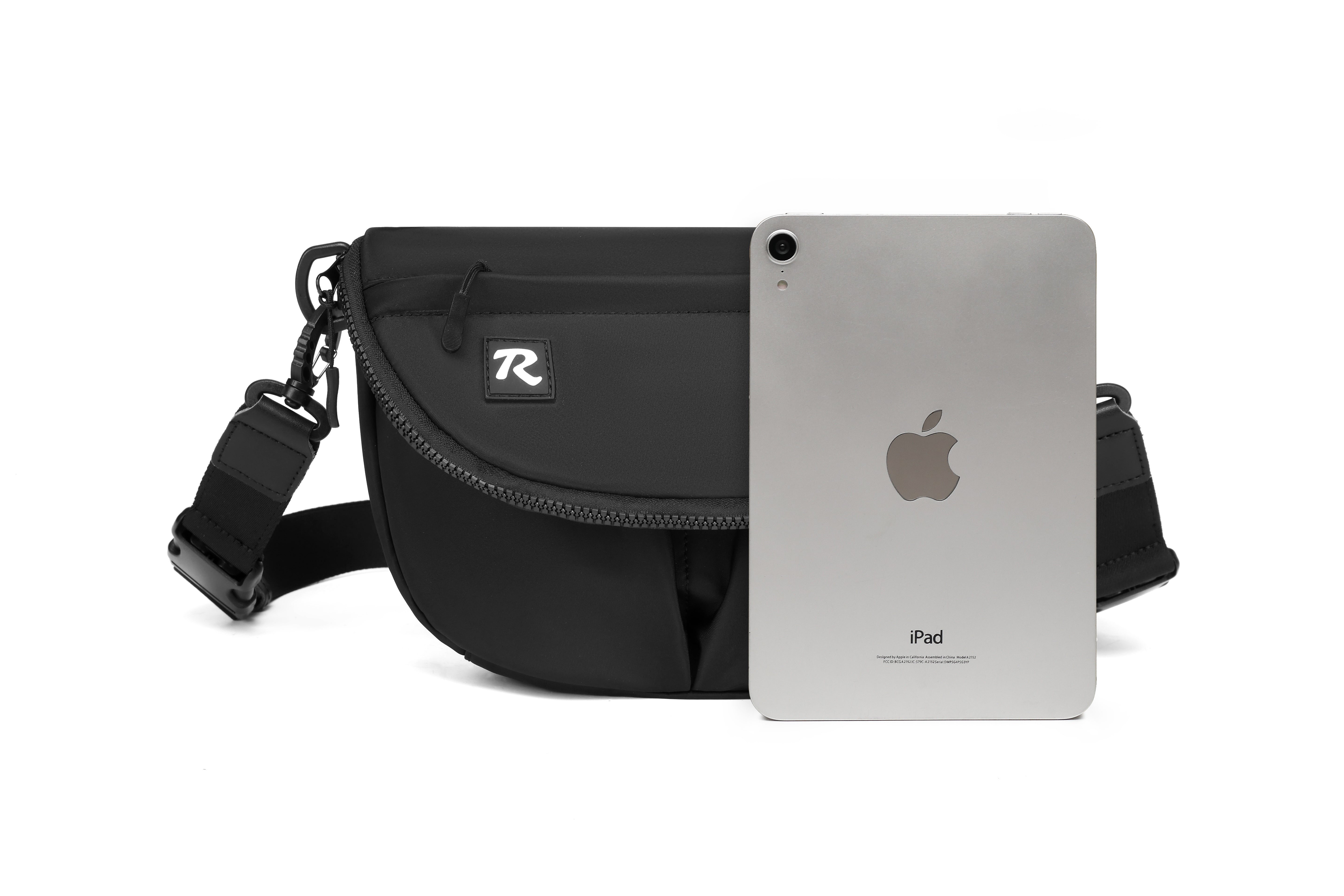 Sally Crossbody | Reveille Black Nylon – R. Riveter