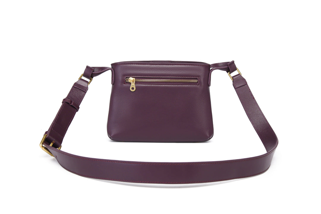 Connie | Plum Leather