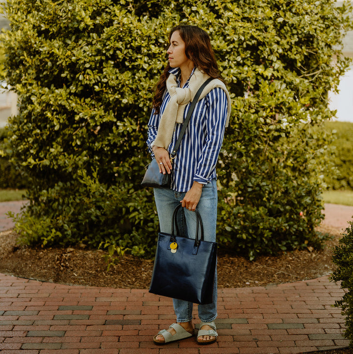 Eleanor | Inkwell Blue Leather