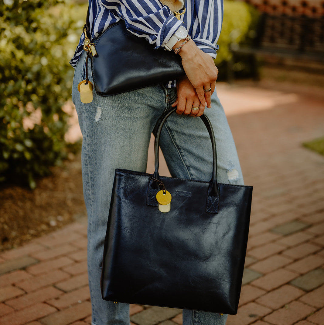 Eleanor | Inkwell Blue Leather
