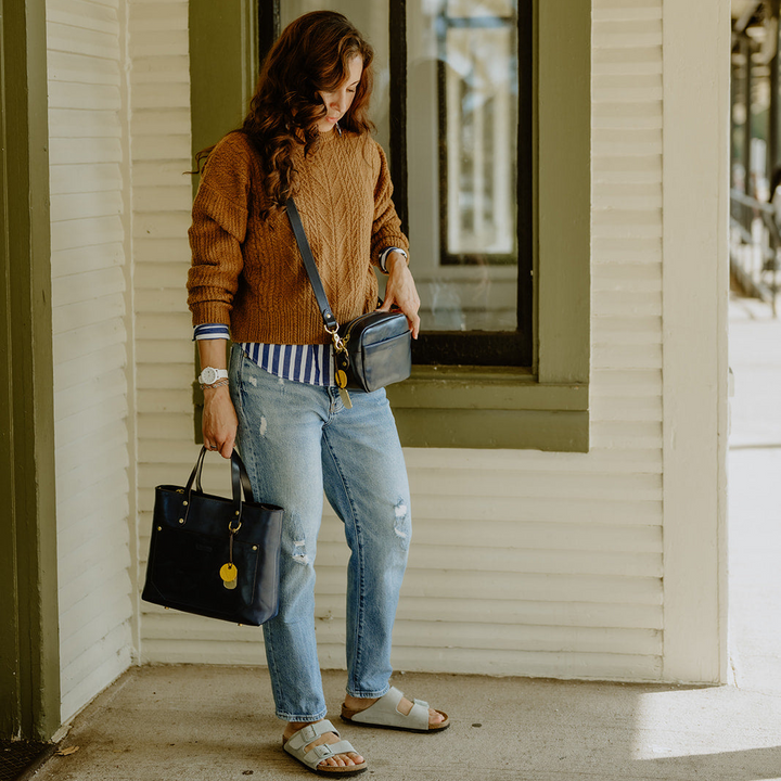 Eleanor | Inkwell Blue Leather