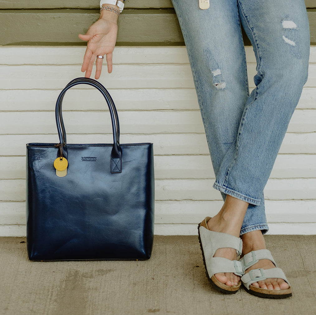 Eleanor | Inkwell Blue Leather