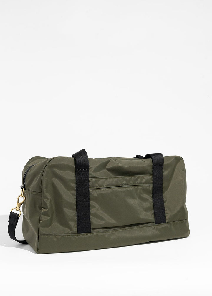 Nellie | Fatigue Nylon + Black Leather
