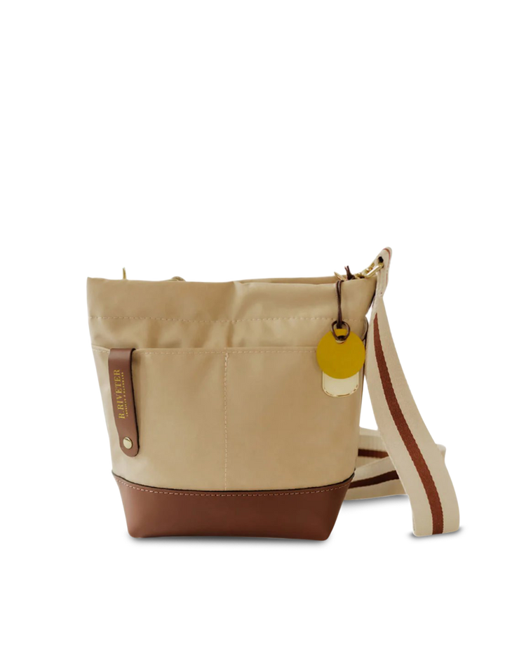 Betsy | Khaki Nylon + Brown Leather