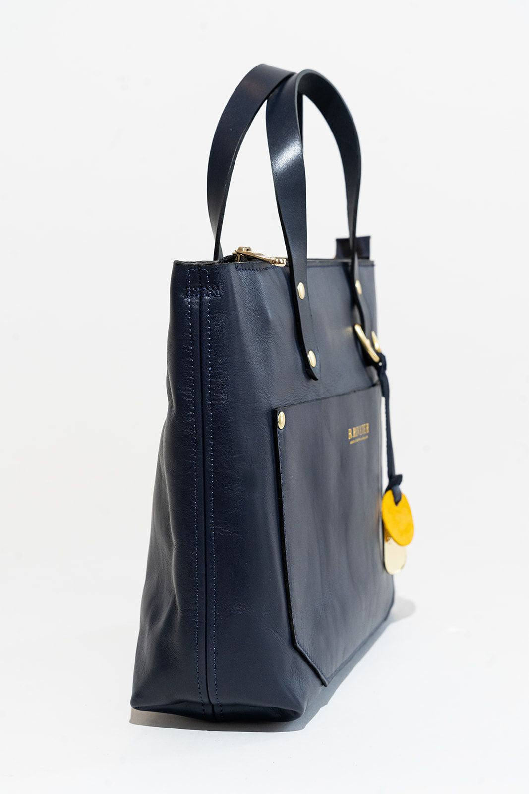 Marcy | Navy Leather