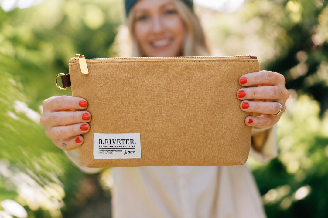 Lucy Large Zipper Pouch | Support the Troops Collection