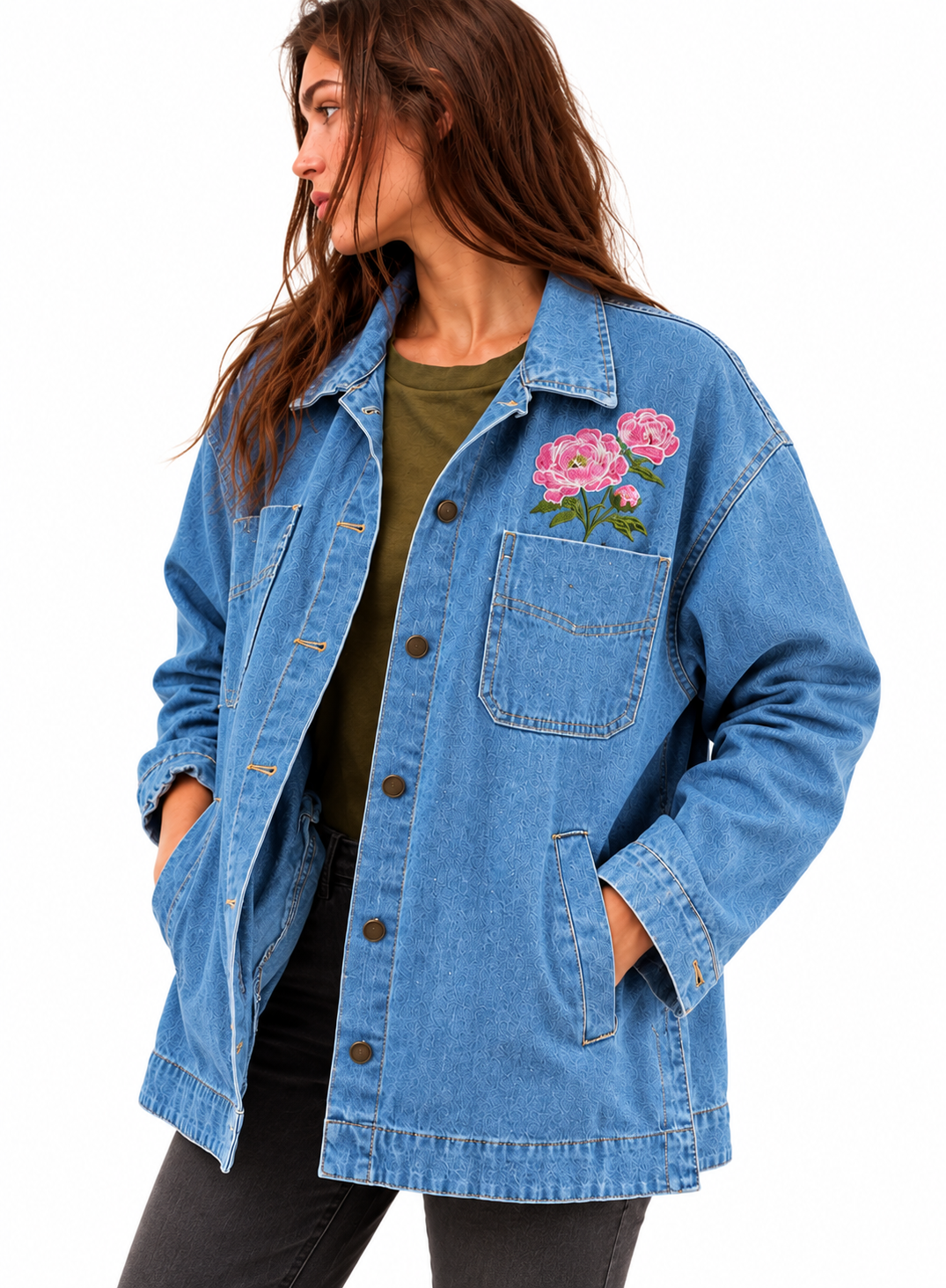 Denim Jacket Light Wash | Fight Like Rosie