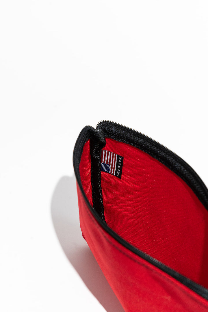 Lucy | Red Textured Nylon - Firefighter Thin Red Line