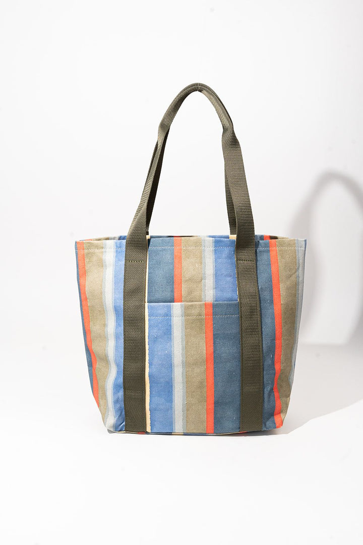 Margot | Primary Stripe Printed Canvas