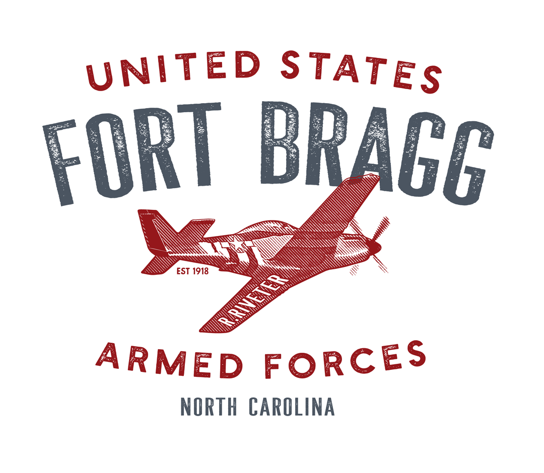 T Shirt | Vintage Natural Ft. Bragg AF Graphic Crew