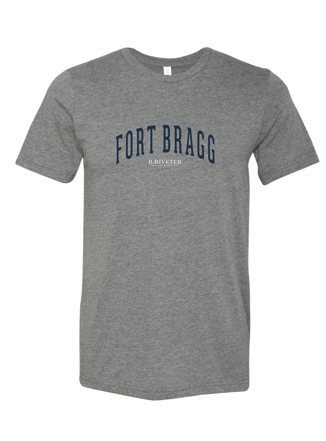 T Shirt | Vintage Grey Fort Bragg Name Crew
