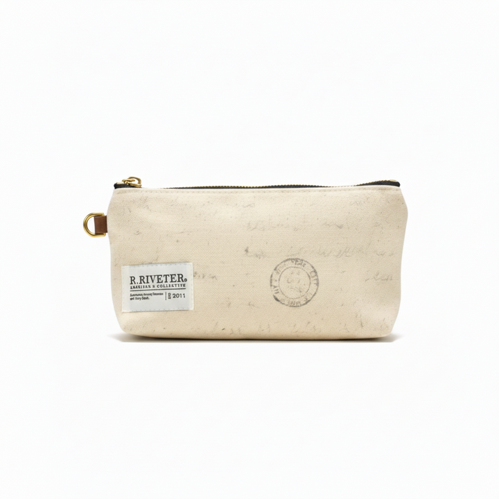 Lucy Zipper Pouch | Canvas Letters to Home Print