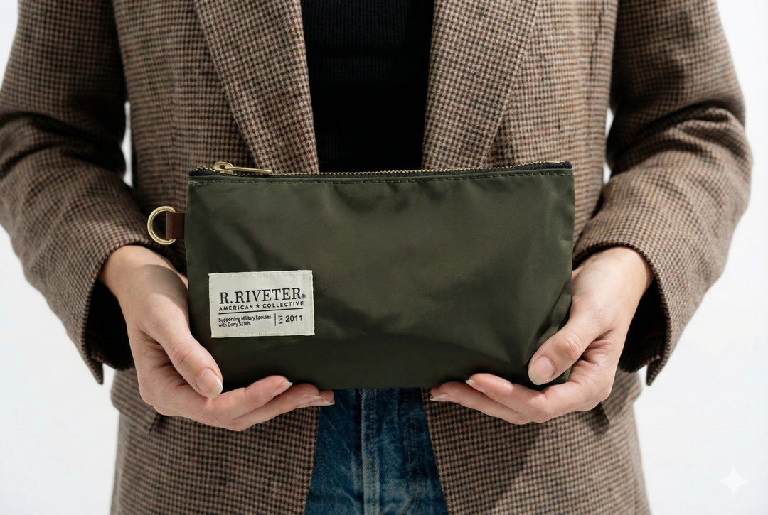 Lucy Zipper Pouch | Fatigue Nylon