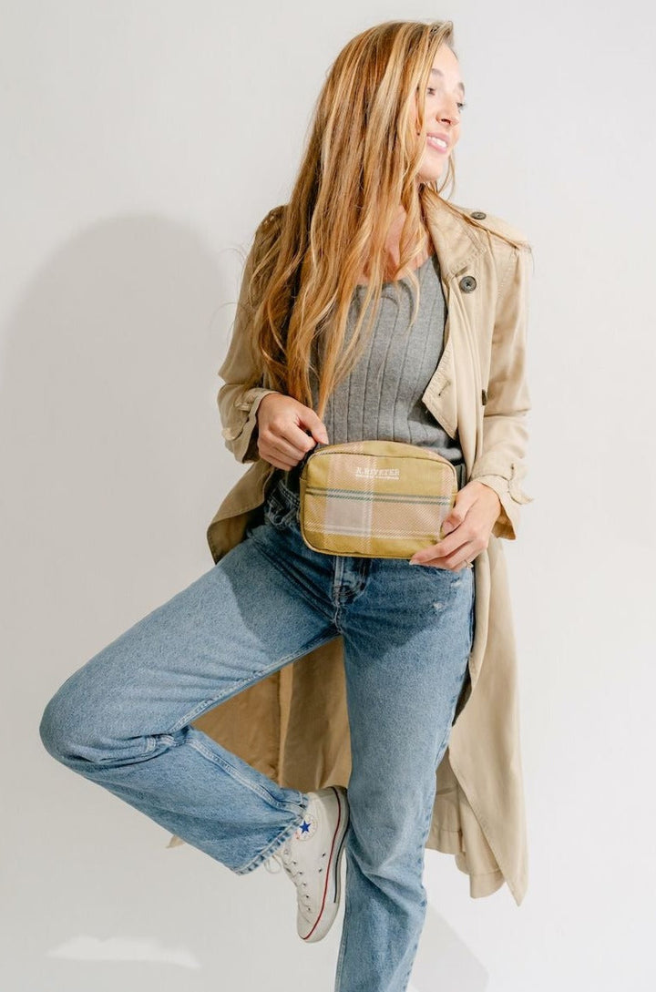 Augusta | Golden Plaid Printed Canvas