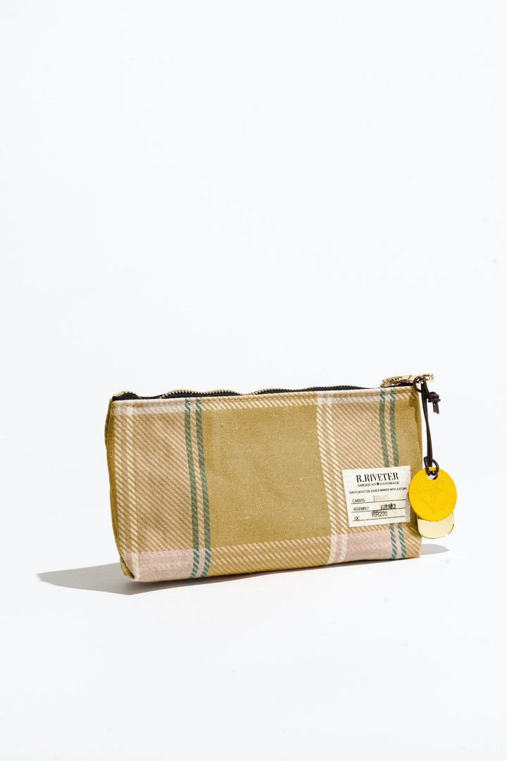 Lucy | Golden Plaid Printed Canvas