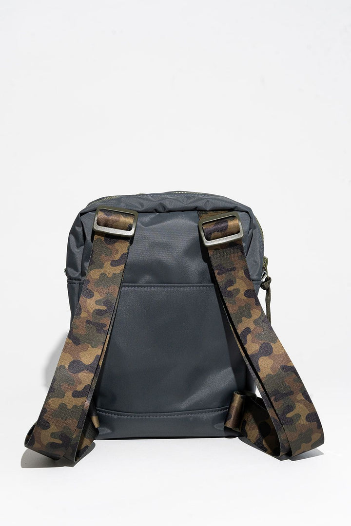 Josie | Smoke Nylon + Camo Webbing