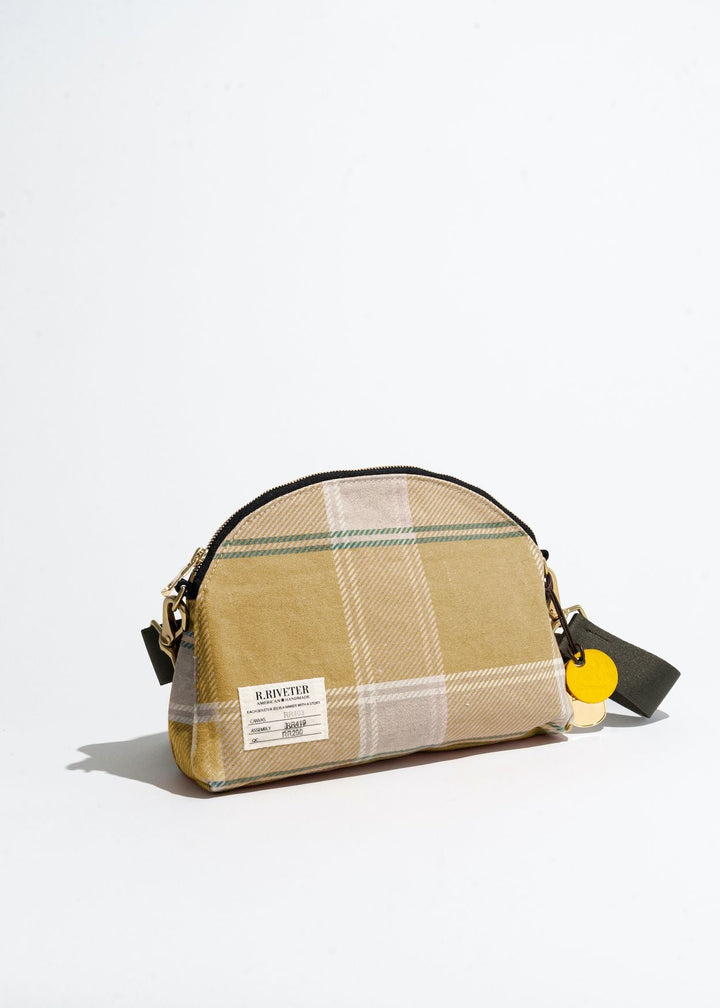 Hopper | Golden Plaid Printed Canvas