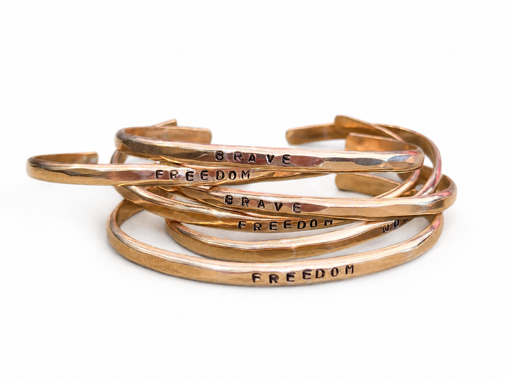 Brave | Brass Cuff Bracelet