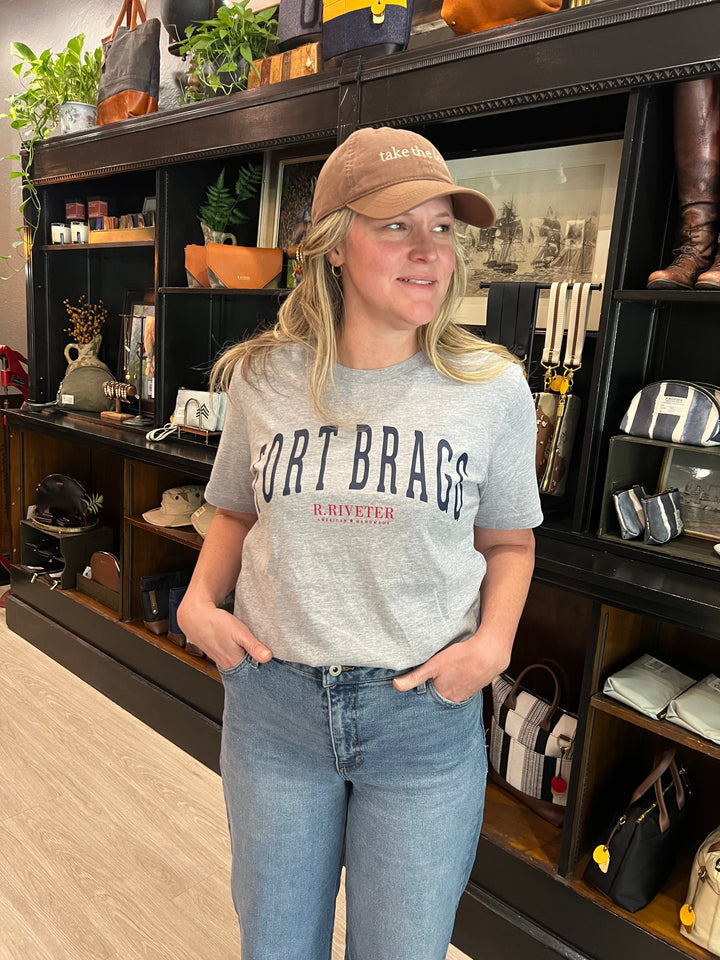 T Shirt | Vintage Grey Fort Bragg Name Crew