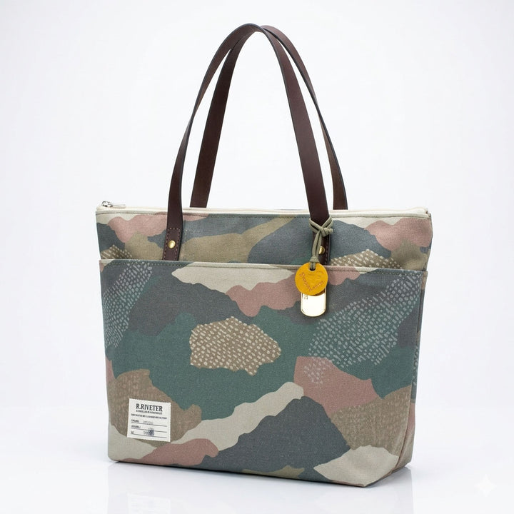 Ada Tote | Artist Drive Camo + Brown