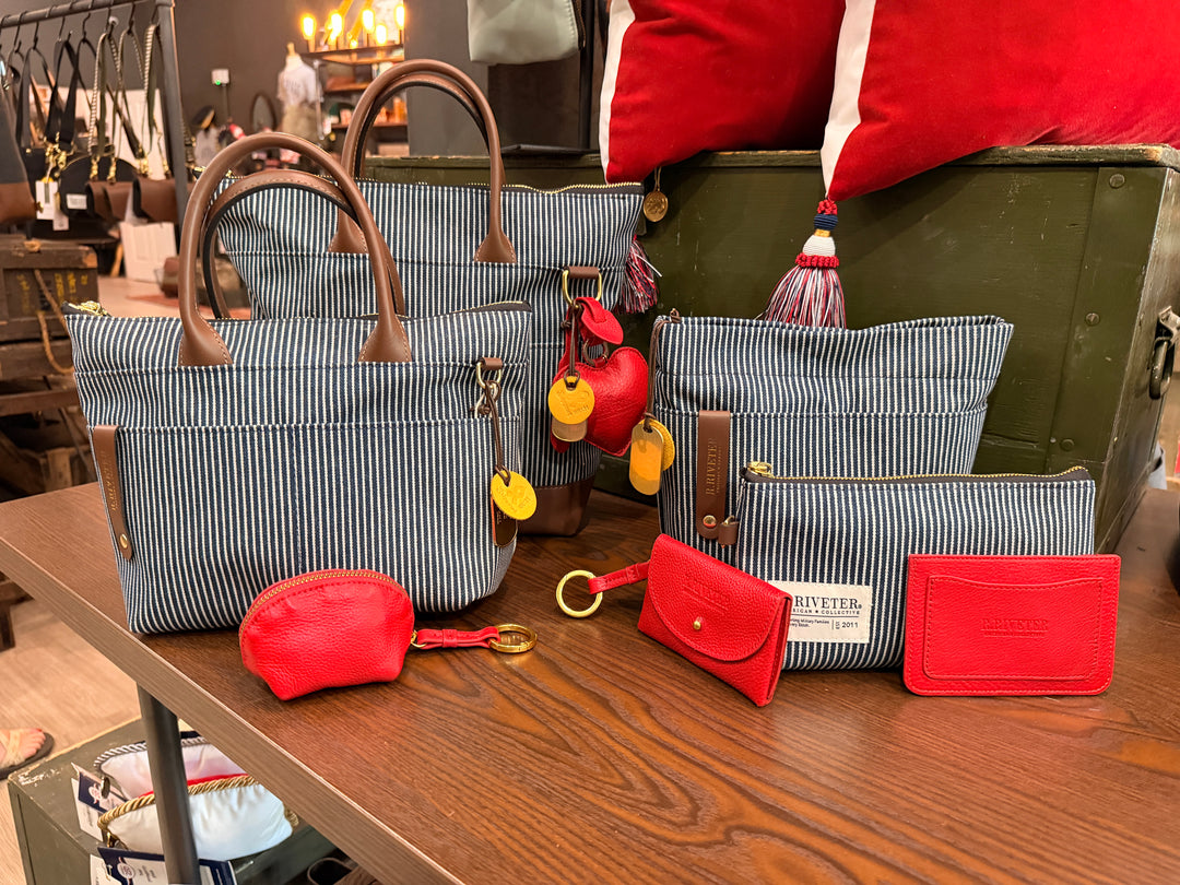 Betsy + Victoria | Denim + Red Leather USA 250 BUndle