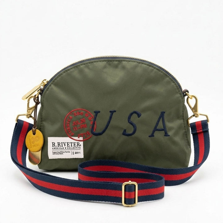 Hopper | USA 250 Fatigue Nylon with Red & Navy Strap