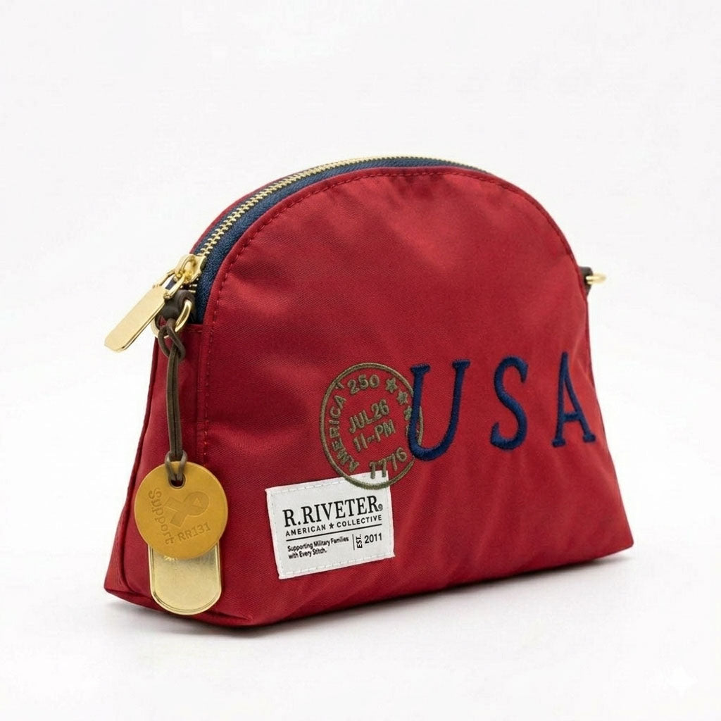 Hopper | USA 250 Red Nylon | Red & Navy Strap
