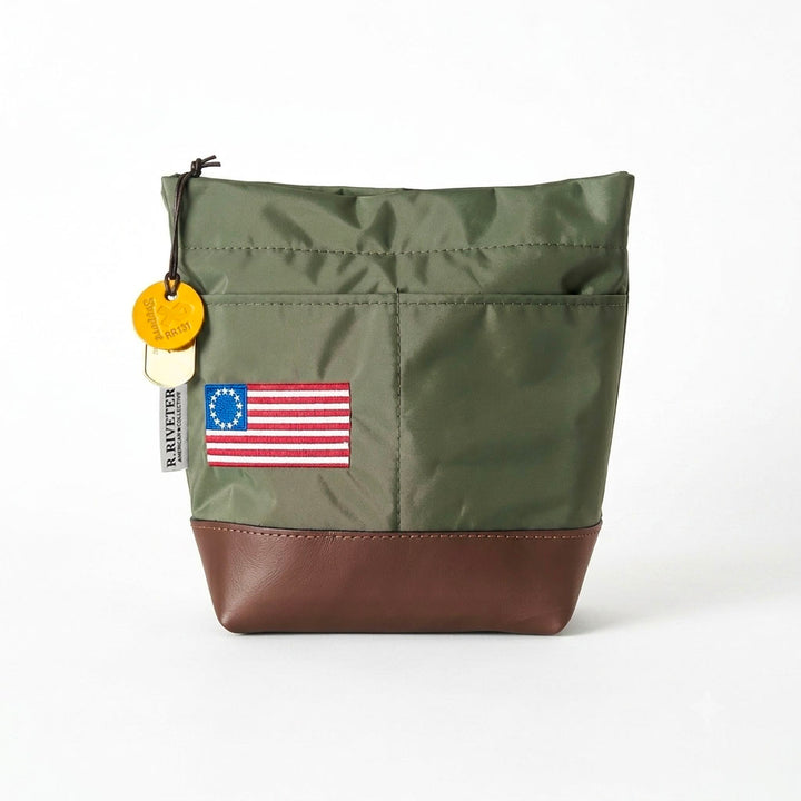 Betsy | USA 250 Fatigue Nylon + Brown Leather