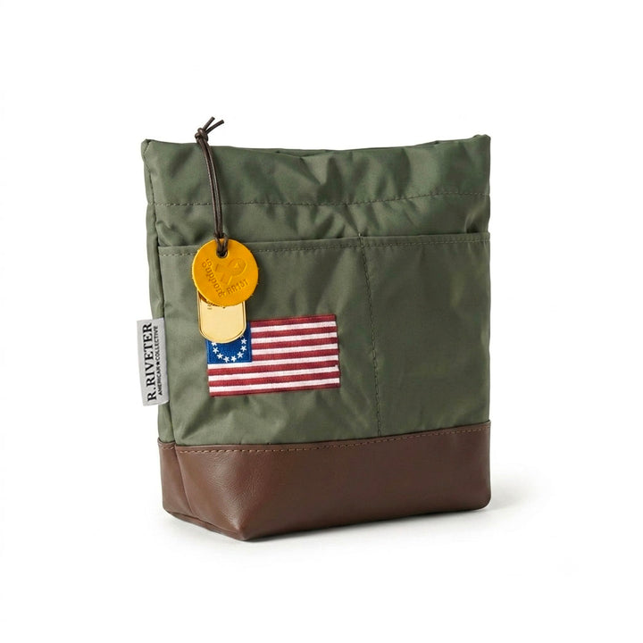 Betsy | USA 250 Fatigue Nylon + Brown Leather