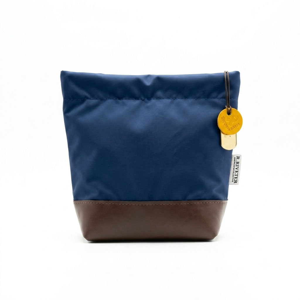 Betsy | USA 250 Navy Nylon + Brown Leather