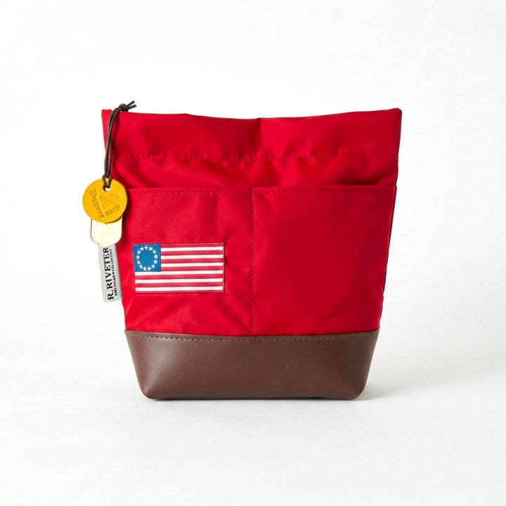 Betsy | USA 250 Red Nylon + Brown Leather