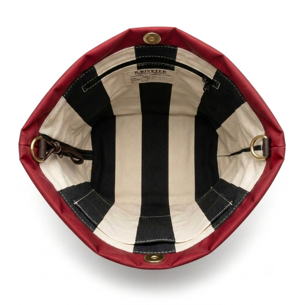 Betsy | USA 250 Red Nylon + Brown Leather