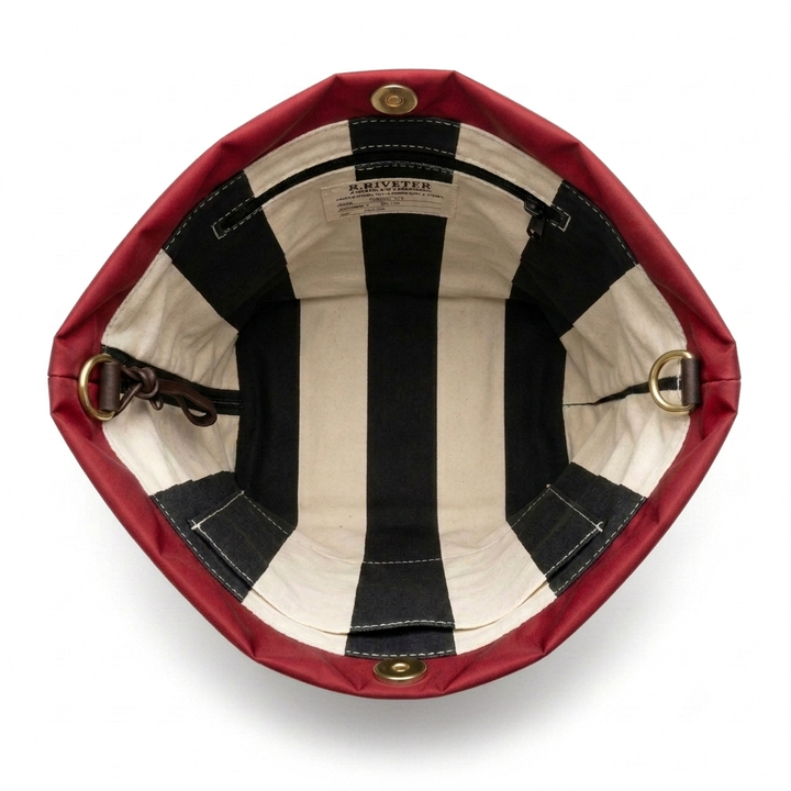 Betsy | USA 250 Red Nylon + Brown Leather