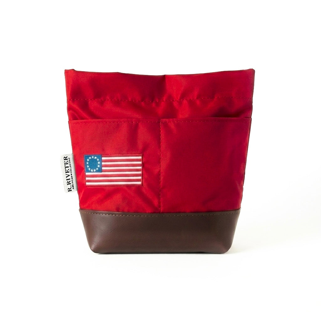 Betsy | USA 250 Red Nylon + Brown Leather