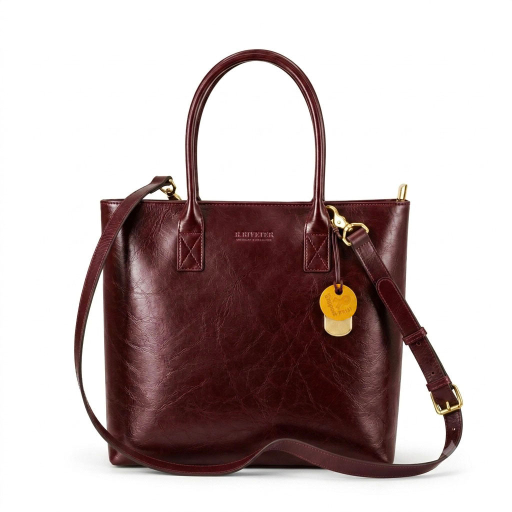 Eleanor Tote | Cherry Leather