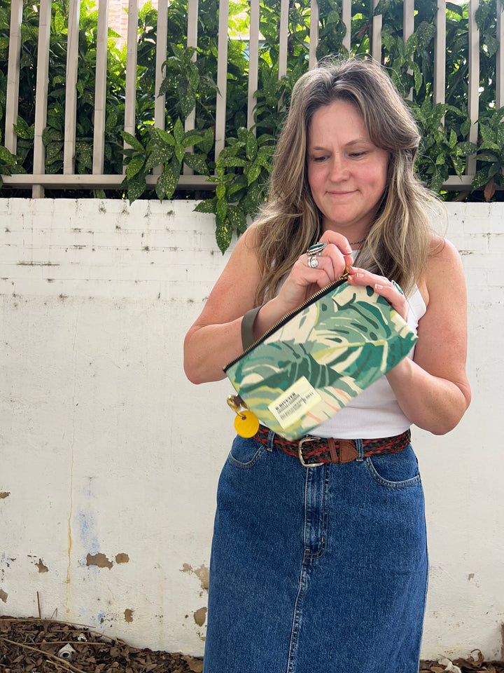 Lucy Wristlet | Abstract Foliage