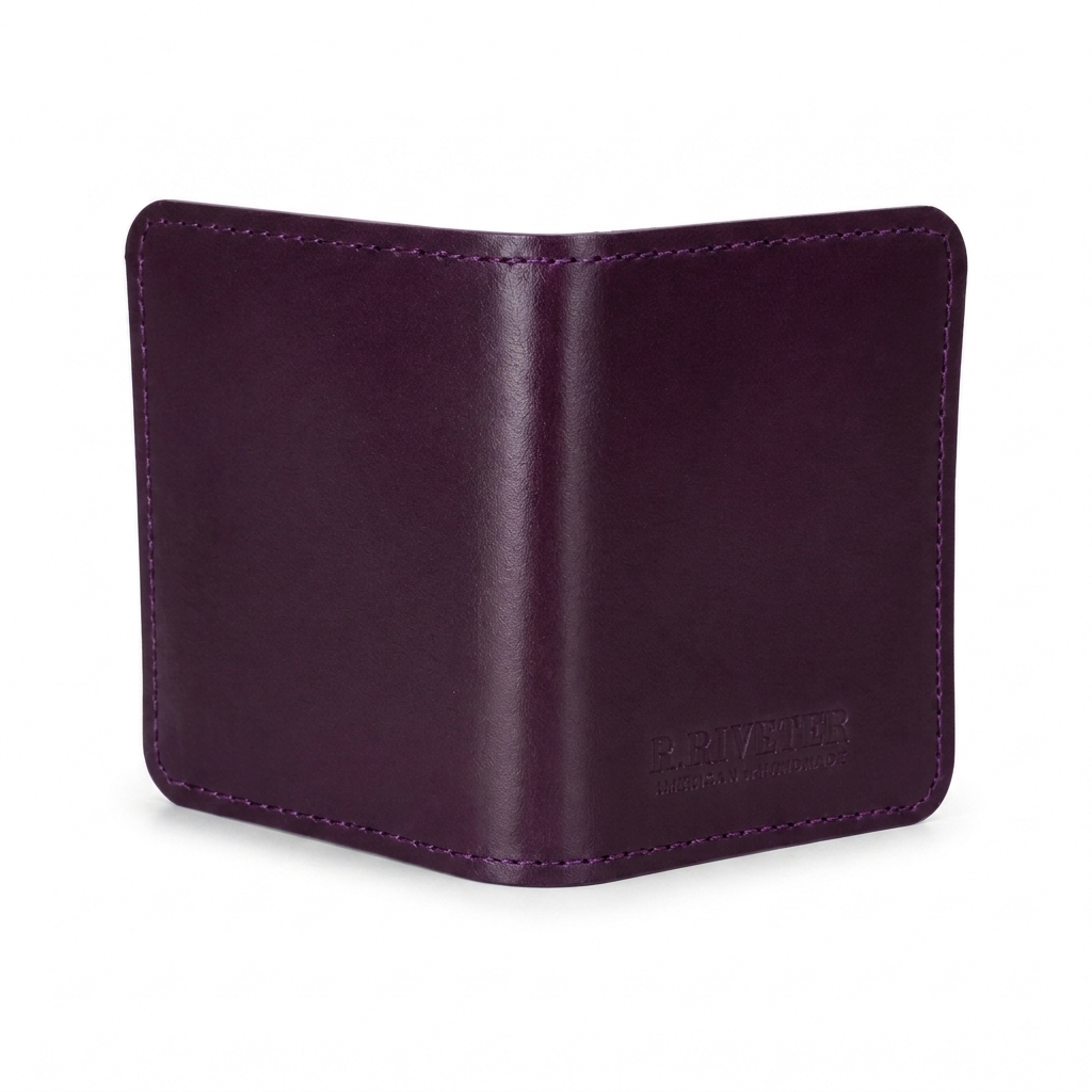 Lewis| Purple Heart Amethyst Leather