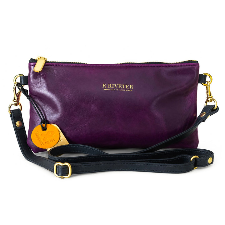 Mary Crossbody | Purple Heart Amethyst Leather