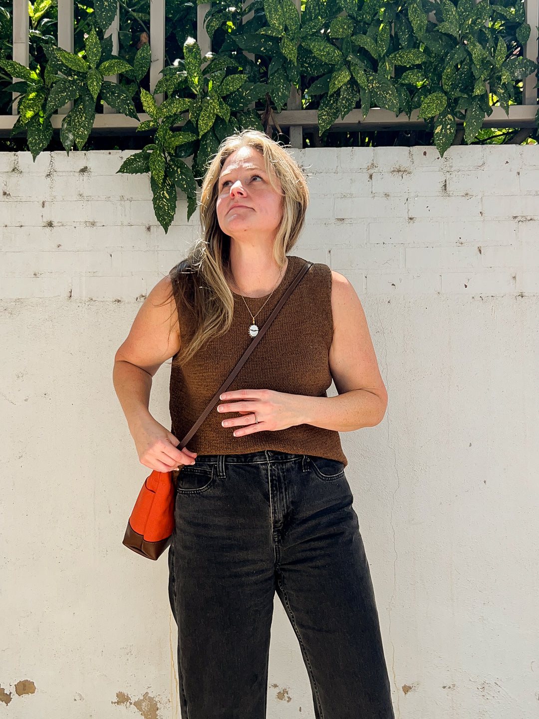 Betsy | Terracotta Canvas + Brown