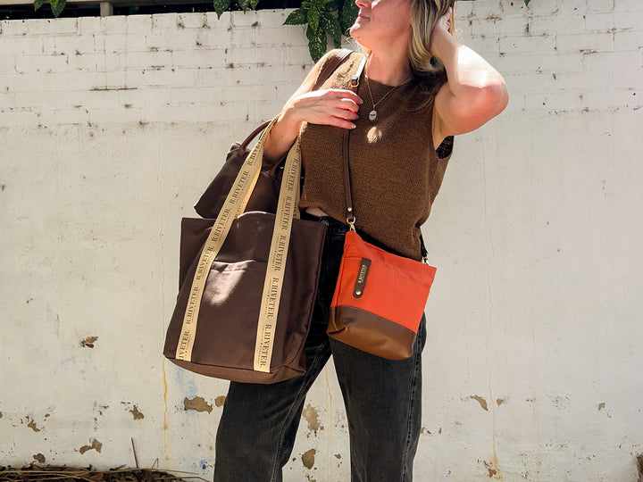 Betsy | Terracotta Canvas + Brown