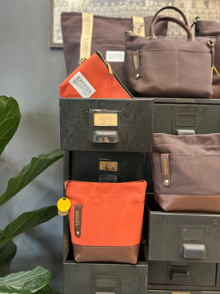 Betsy | Terracotta Canvas + Brown