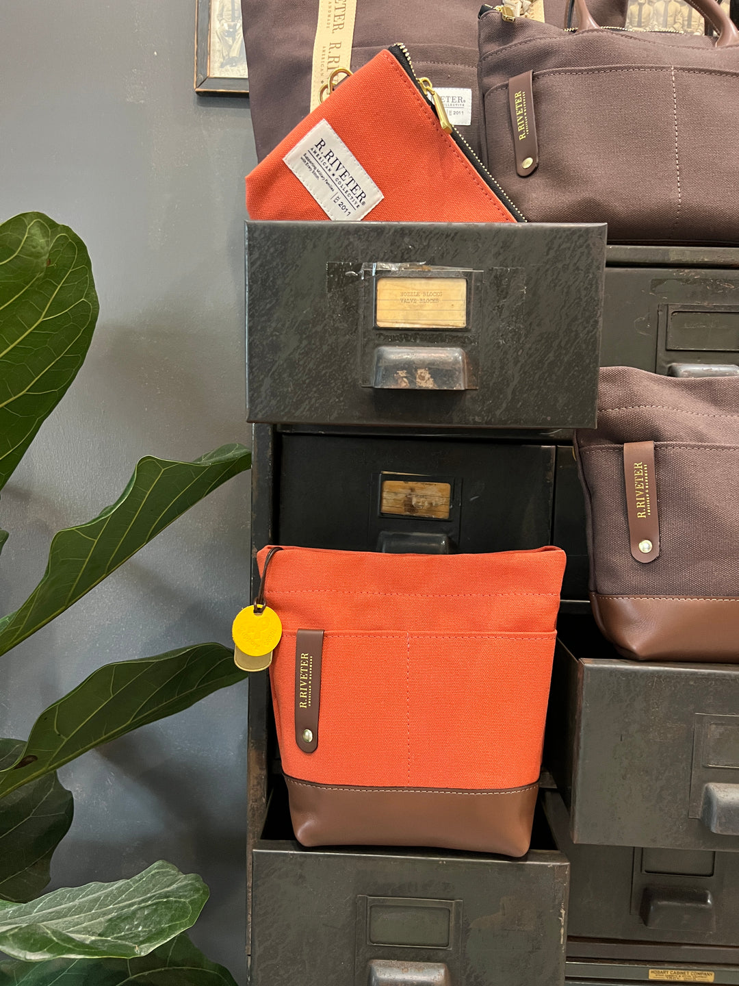 Betsy | Terracotta Canvas + Brown
