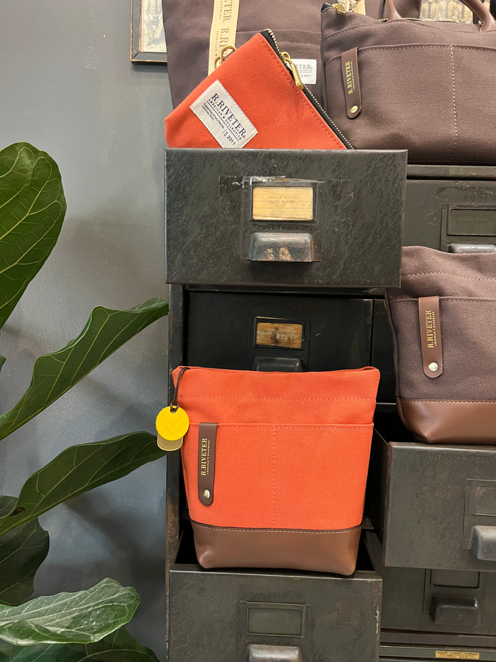Betsy | Terracotta Canvas + Brown
