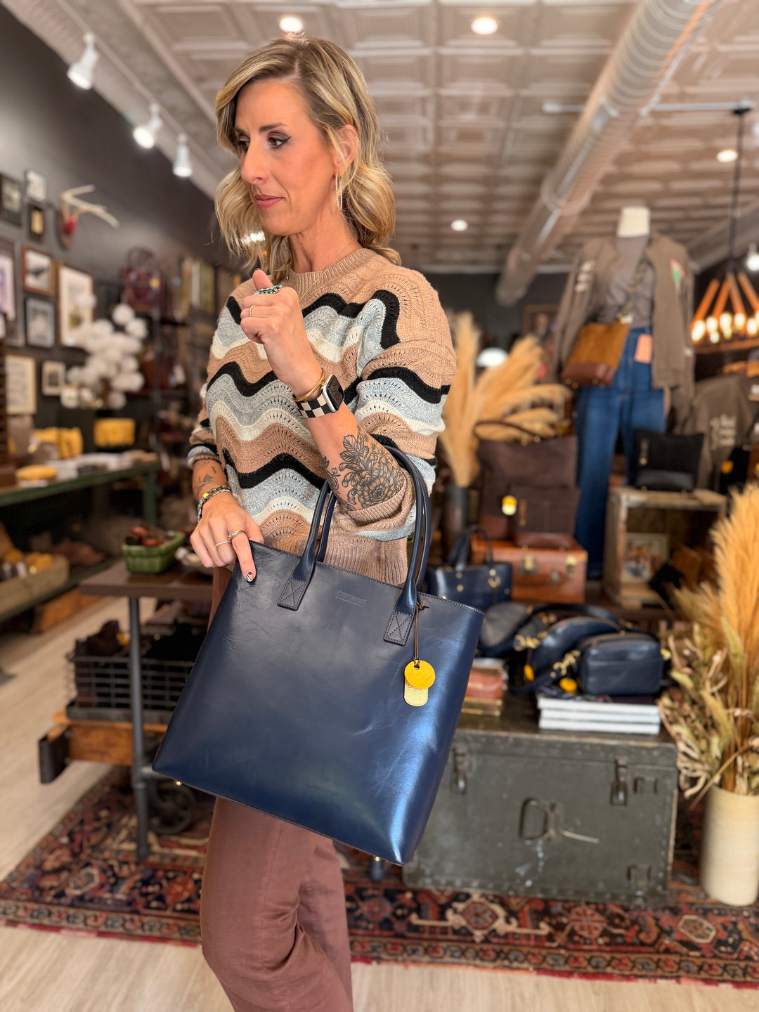 Eleanor | Inkwell Blue Leather